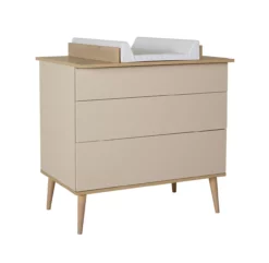 Commode Flow - Argile / Chêne 9 Commode Flow - Argile / Chêne -LES ENFANTS DU DESIGN Soldes commode a langer argile chene flow quax 3 1264x1234