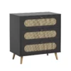 VOX Commode 3 Tiroirs à Langer Canne - Noir 1 VOX Commode 3 Tiroirs à Langer Canne - Noir -LES ENFANTS DU DESIGN Soldes commode a langer canne vox noir 1 1264x1234