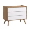 VOX Commode 3 Tiroirs à Langer Vintage - Chêne/Blanc 2 VOX Commode 3 Tiroirs à Langer Vintage - Chêne/Blanc -LES ENFANTS DU DESIGN Soldes commode a langer vintage blanc chene vox 1 1264x1234