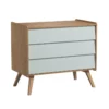 VOX Commode 3 Tiroirs à Langer Vintage - Chêne/Vert 1 VOX Commode 3 Tiroirs à Langer Vintage - Chêne/Vert -LES ENFANTS DU DESIGN Soldes commode a langer vintage vert chene vox 1 1264x1234