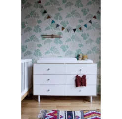 Commode Merlin Classic 6 Tiroirs - Blanc/Bouleau -LES ENFANTS DU DESIGN Soldes commode classic merlin 6 tiroirs oeuf nyc bouleau 1 1264x1234