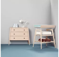 Leander Commode 3 Tiroirs Linea - Hêtre -LES ENFANTS DU DESIGN Soldes commode linea hetre leander 12 1264x1234