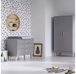 VOX Commode à Langer Lounge - Gris Clair -LES ENFANTS DU DESIGN Soldes commode lounge grey vox 3 1264x1234