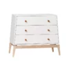 Leander Commode 3 Tiroirs Luna - Blanc -LES ENFANTS DU DESIGN Soldes commode luna blanc leander 1 1264x1234