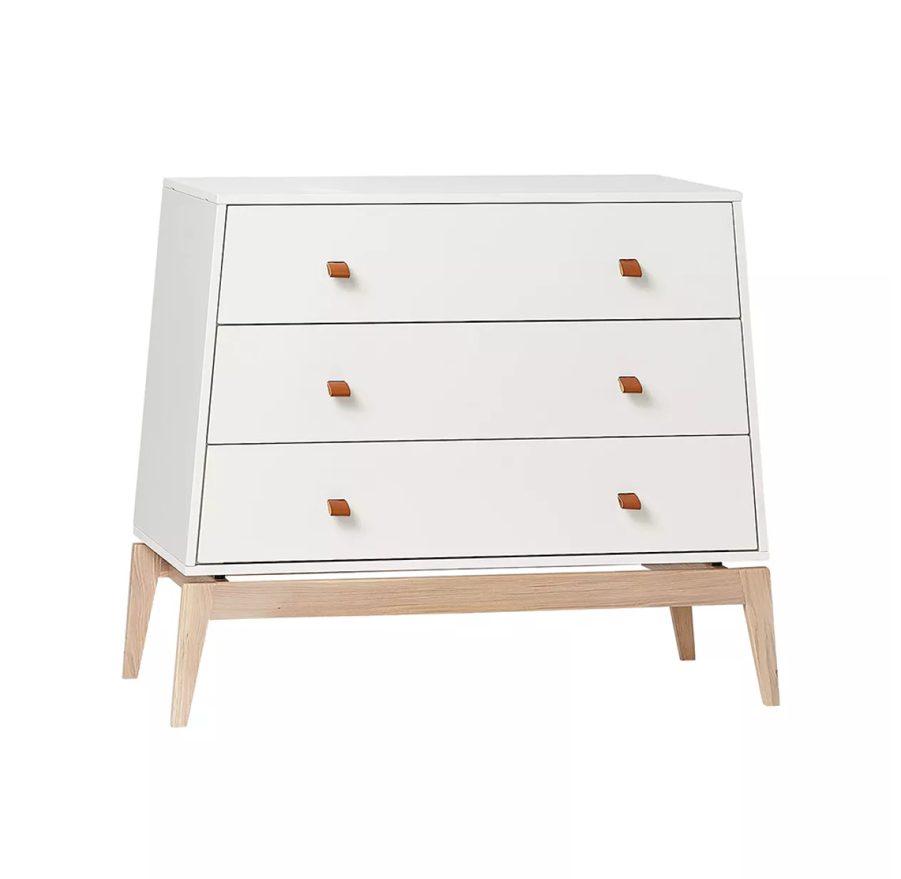 Leander Commode 3 Tiroirs Luna - Blanc 3 Leander Commode 3 Tiroirs Luna - Blanc