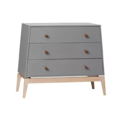 Leander Commode 3 Tiroirs Luna - Gris