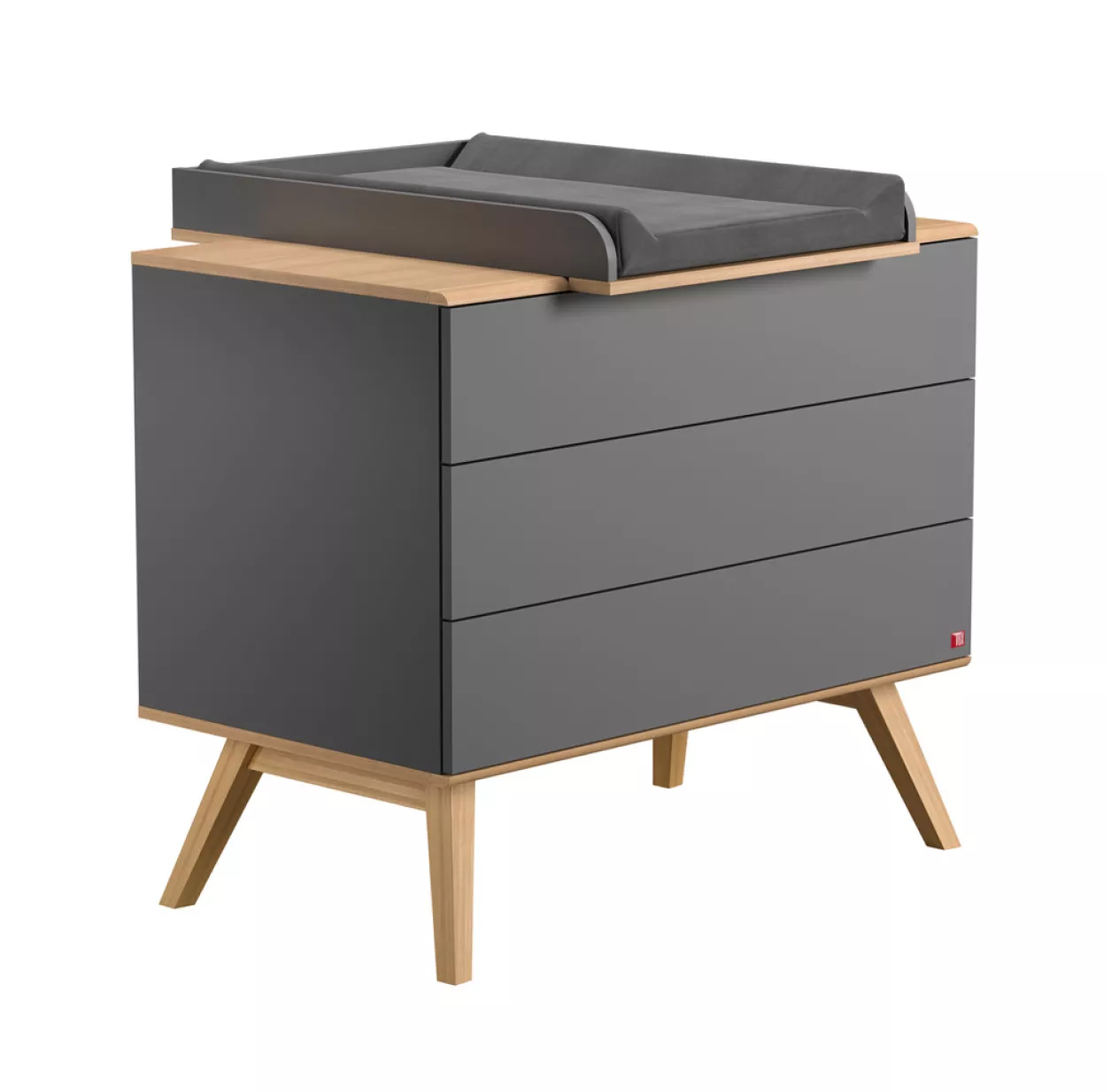 VOX Commode à Langer Nature - Gris Anthracite 4 VOX Commode à Langer Nature - Gris Anthracite – Image 2
