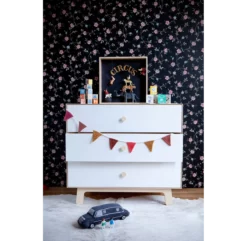 Commode Merlin Sparrow 3 Tiroirs - Blanc/Noyer 6 Commode Merlin Sparrow 3 Tiroirs - Blanc/Noyer -LES ENFANTS DU DESIGN Soldes commode rhea merlin 3 tiroirs bouleau 5 1264x1234