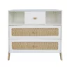 Commode Cèdre Et Rotin Marélia - Blanc 1 Commode Cèdre Et Rotin Marélia - Blanc -LES ENFANTS DU DESIGN Soldes commode rotin marelia blanc theo 1 1264x1234