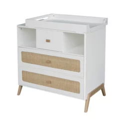 Commode Cèdre Et Rotin Marélia - Blanc 12 Commode Cèdre Et Rotin Marélia - Blanc -LES ENFANTS DU DESIGN Soldes commode rotin marelia blanc theo 4 1264x1234