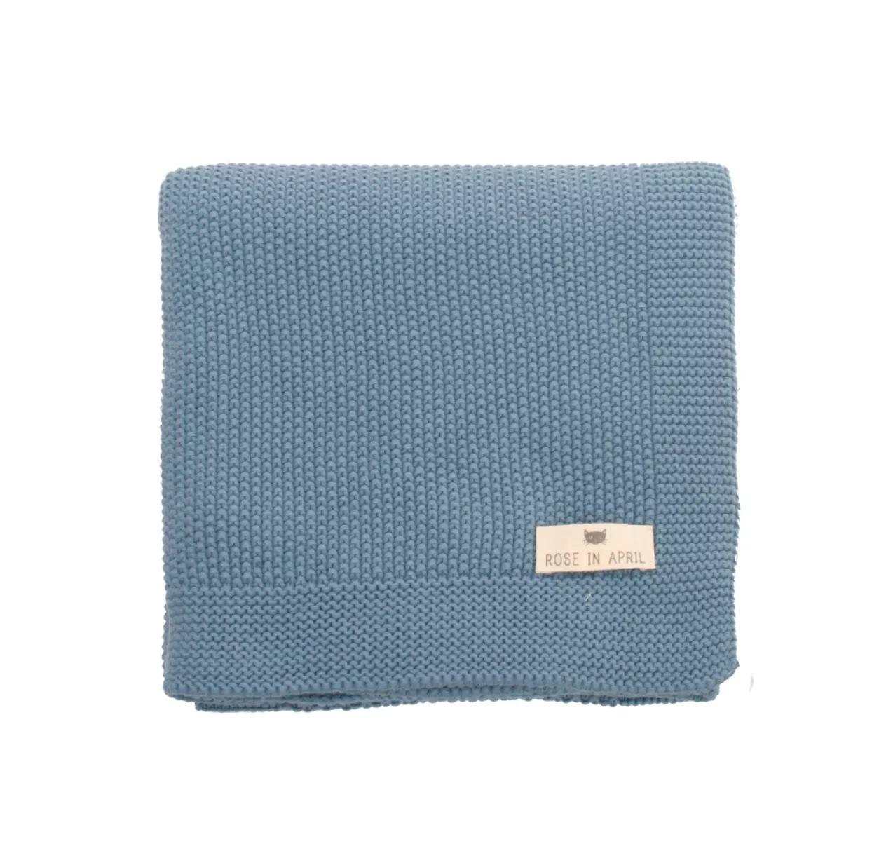 Couverture Bou En Tricot - Bleu Paradis 3 Couverture Bou En Tricot - Bleu Paradis