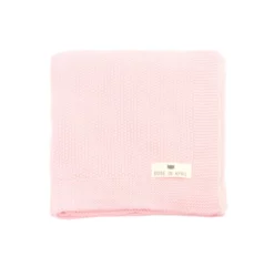 Couverture Bou En Tricot - Rose Clair