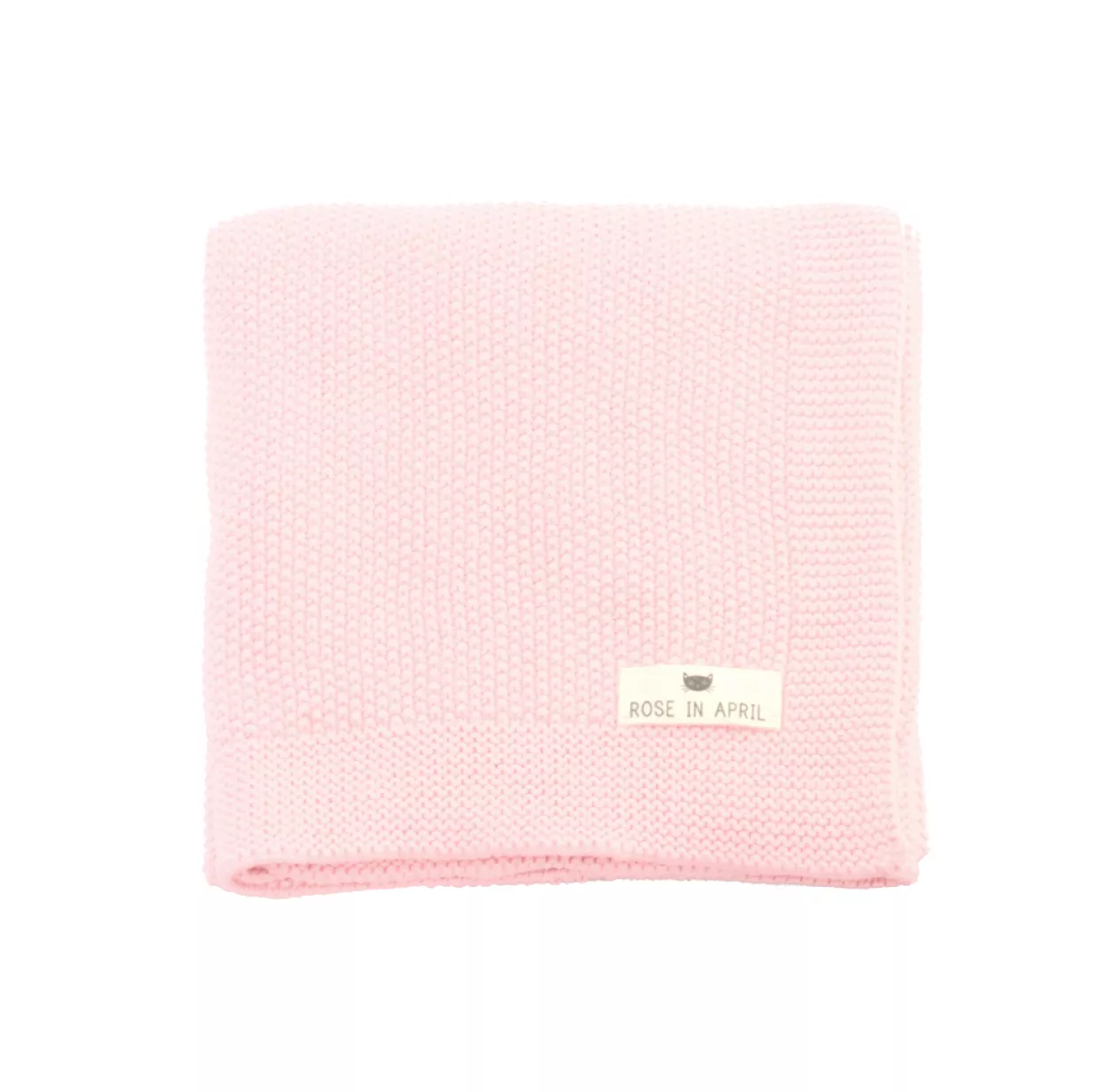 Couverture Bou En Tricot - Rose Clair 3 Couverture Bou En Tricot - Rose Clair