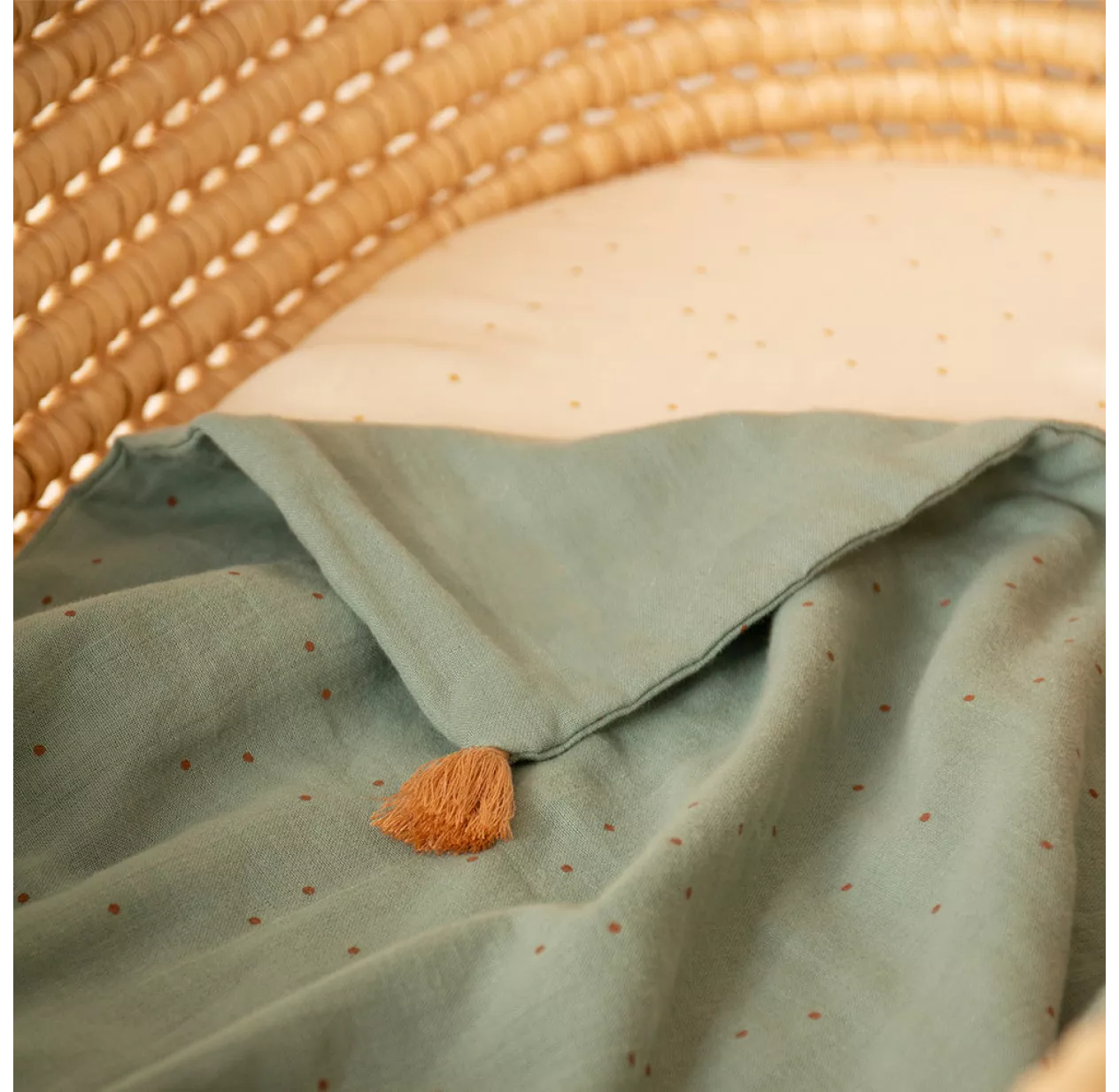 Couverture D'été Treasure Sweet Dots - Eden Green 4 Couverture D'été Treasure Sweet Dots - Eden Green – Image 2
