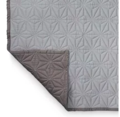 Couverture Quilt - Gris -LES ENFANTS DU DESIGN Soldes couverture quilt gris camcam det 1264x1234