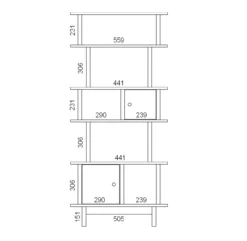Bibliothèque Mini Library Verticale - Bouleau