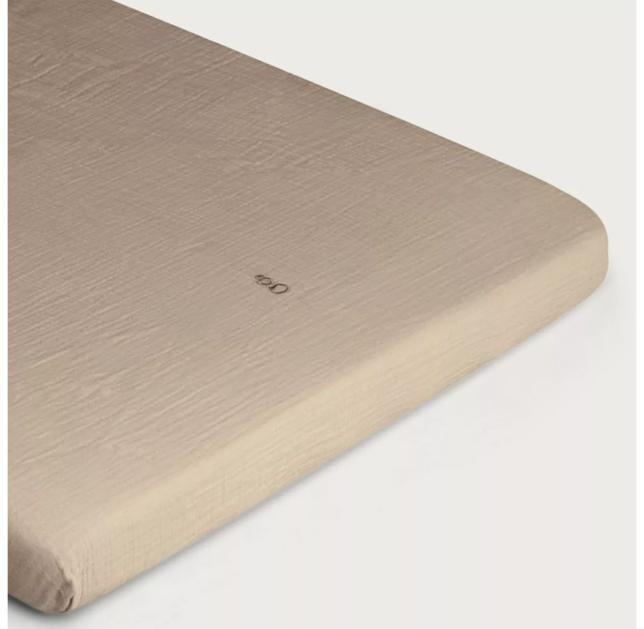 Drap Housse Double Mousseline - Olive 4 Drap Housse Double Mousseline - Olive – Image 2