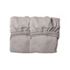 Lot De 2 Draps Housses Bébé Pour Lit Linea, Luna Et Lit évolutif Leander - Gris Clair -LES ENFANTS DU DESIGN Soldes drap housse lit bebe gris leander 1 1264x1234