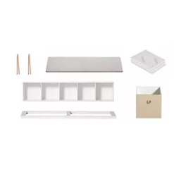 Banquette Wood - Blanc