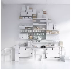 Pack 3 étagères 78 Cm - Blanc -LES ENFANTS DU DESIGN Soldes etagere 78x20 78x30 white string 2 1264x1234