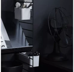 Etagère Pour Magazines - Noir -LES ENFANTS DU DESIGN Soldes etagere bois magazine 58x30 78x30 black string 3 1264x1234