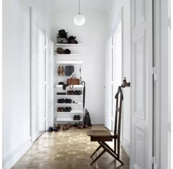 Etagère En Métal Grands Rebords - Blanc -LES ENFANTS DU DESIGN Soldes etagere haut metal 58x30 78x30 white string 4 1264x1234