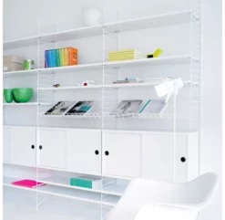 Porte Magazines - Gris -LES ENFANTS DU DESIGN Soldes etagere metal magazine grey string 3 1264x1234