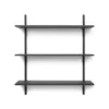 Ferm LIVING Etagère Sector Triple T/W - Noir -LES ENFANTS DU DESIGN Soldes etagere sector triple large frene noir laiton noir ferm living 1 1264x1234