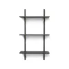 Ferm LIVING Etagère Sector Triple T/N - Noir/Laiton