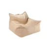 Fauteuil Pouf Ottoman En Velours Côtelé - Beige -LES ENFANTS DU DESIGN Soldes fauteuil pouf velours cotele beige wigiwama 1 1264x1234