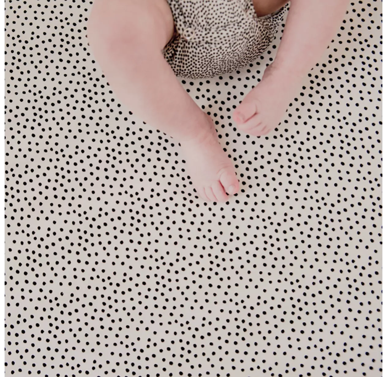 Drap Housse Bébé Cozy Dots - Blanc Cassé 4 Drap Housse Bébé Cozy Dots - Blanc Cassé – Image 2