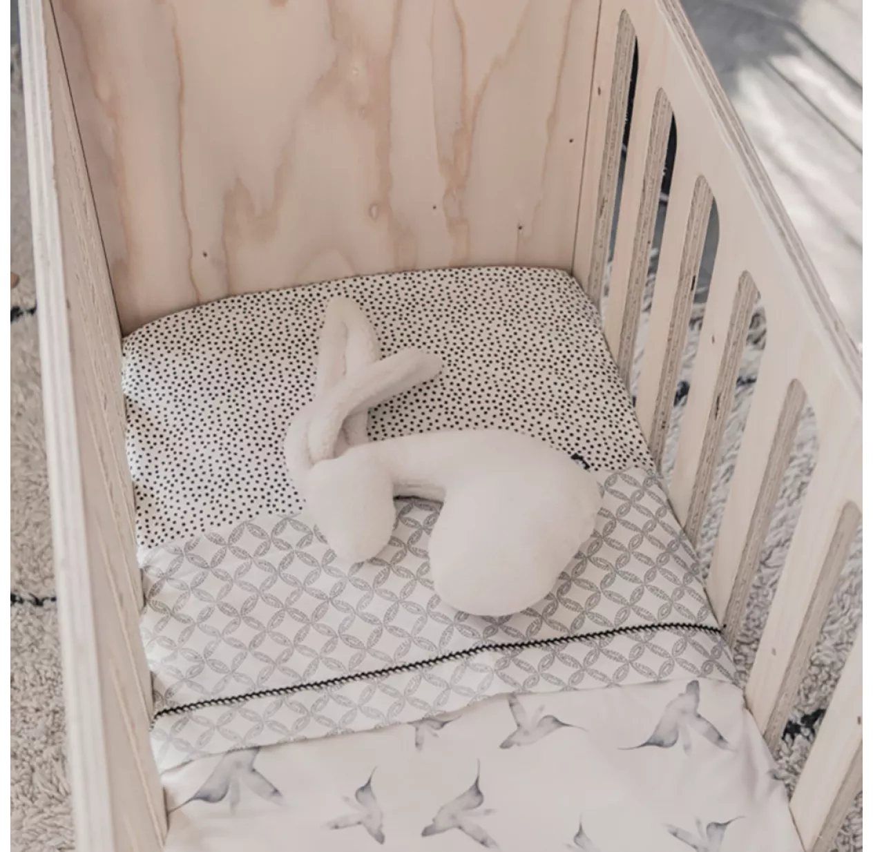 Drap Housse Bébé Cozy Dots - Blanc Cassé 9 Drap Housse Bébé Cozy Dots - Blanc Cassé – Image 7