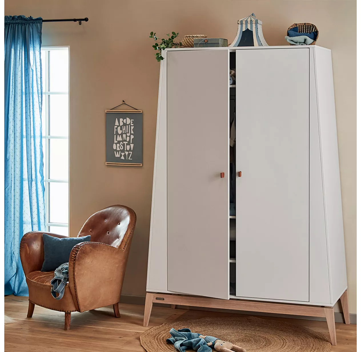 Leander Grande Armoire Luna - Blanc 4 Leander Grande Armoire Luna - Blanc – Image 2