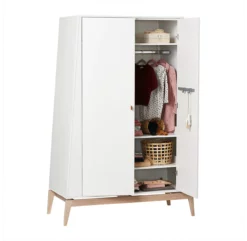Leander Grande Armoire Luna - Blanc 8 Leander Grande Armoire Luna - Blanc -LES ENFANTS DU DESIGN Soldes grande armoire luna blanc leander 3 1264x1234