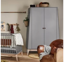 Leander Grande Armoire Luna - Gris 10 Leander Grande Armoire Luna - Gris -LES ENFANTS DU DESIGN Soldes grande armoire luna grise leander 4 1264x1234