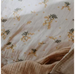 Housse De Couette Double Mousseline - Mimosa -LES ENFANTS DU DESIGN Soldes housse de couette double mimosa garbo and friends 4 1264x1234