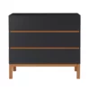 Commode à Langer 3 Tiroirs Indigo - Moon Shadow -LES ENFANTS DU DESIGN Soldes indigo moonshadow commode quax 1 1264x1234