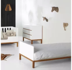 Commode à Langer 3 Tiroirs Indigo - Blanc -LES ENFANTS DU DESIGN Soldes indigo white commode quax 4 1264x1234