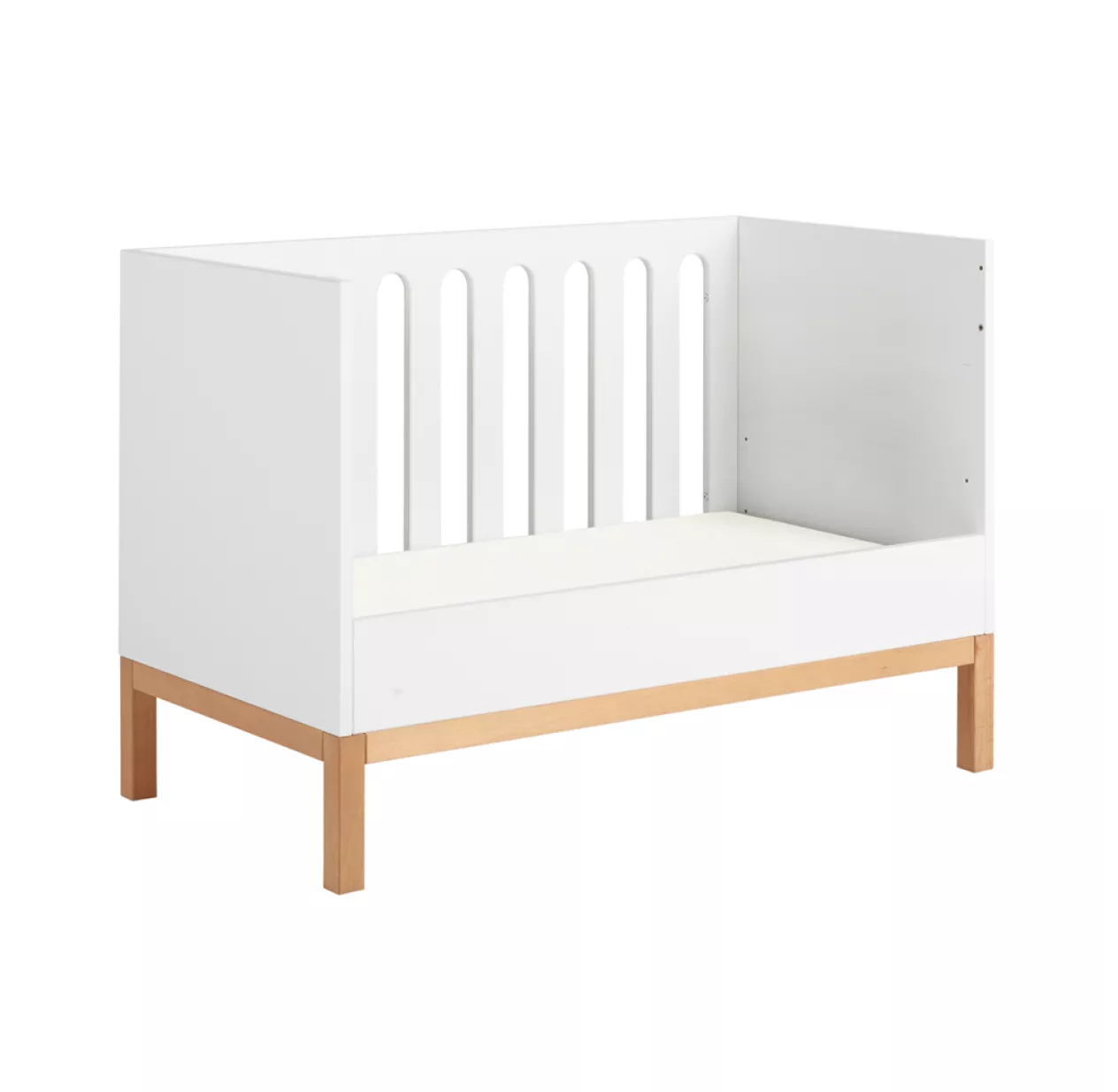Lit Bébé Canapé Indigo 60 X 120 - Blanc 5 Lit Bébé Canapé Indigo 60 X 120 - Blanc – Image 3
