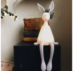 Lampe Veilleuse Joseph Le Lapin - Blanc -LES ENFANTS DU DESIGN Soldes lampe veilleuse joseph rose in april 1 1264x1234