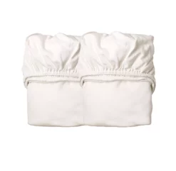 Lot De 2 Draps Housses Pour Berceau Leander - Blanc