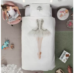 Snurk Parure De Lit Ballerine -LES ENFANTS DU DESIGN Soldes linge lit ballerine housse couette enfant snurk 4 1264x1234