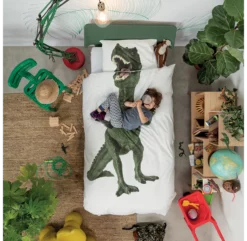 Snurk Parure De Lit Dino -LES ENFANTS DU DESIGN Soldes linge lit dinosaure housse couette enfant snurk 4 1264x1234