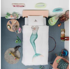 Snurk Parure De Lit Sirène -LES ENFANTS DU DESIGN Soldes linge lit sirene housse couette enfant snurk 3 1264x1234