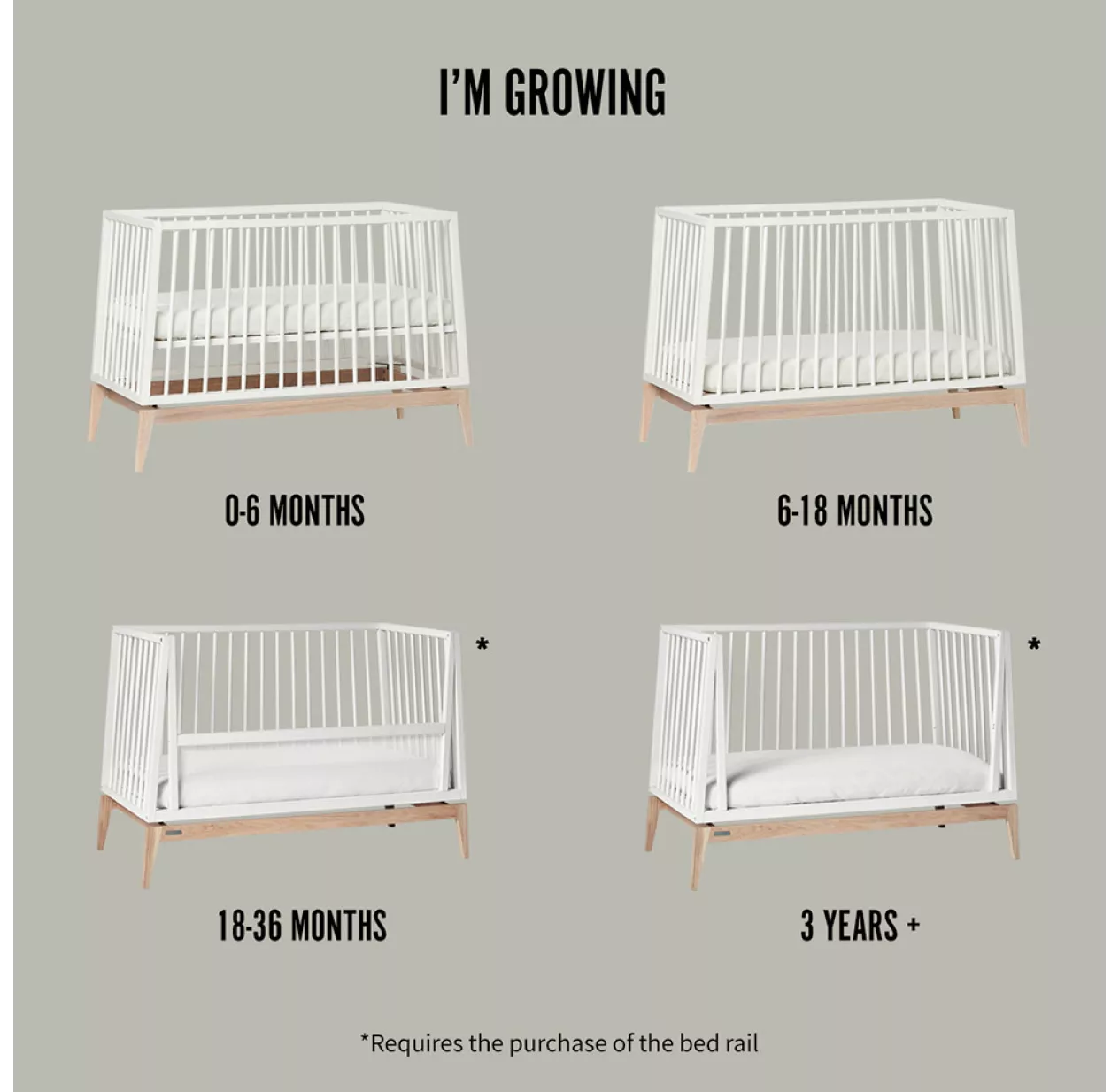 Leander Lit Bébé Luna 60 X 120 Cm - Blanc 5 Leander Lit Bébé Luna 60 X 120 Cm - Blanc – Image 3