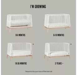 Leander Lit Bébé Luna 60 X 120 Cm - Gris -LES ENFANTS DU DESIGN Soldes lit bebe 60 120 luna gris leander 2a 1264x1234