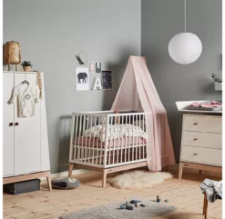 Leander Lit Bébé Luna 60 X 120 Cm - Gris -LES ENFANTS DU DESIGN Soldes lit bebe 60 120 luna gris leander 4 1264x1234