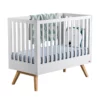 VOX Lit Bébé 60 X 120 Nature - Blanc -LES ENFANTS DU DESIGN Soldes lit bebe 60x120 nature white vox 1 1264x1234