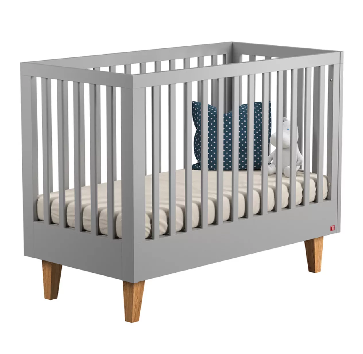 VOX Lit Bébé évolutif 70 X 140 Lounge - Gris Clair 3 VOX Lit Bébé évolutif 70 X 140 Lounge - Gris Clair