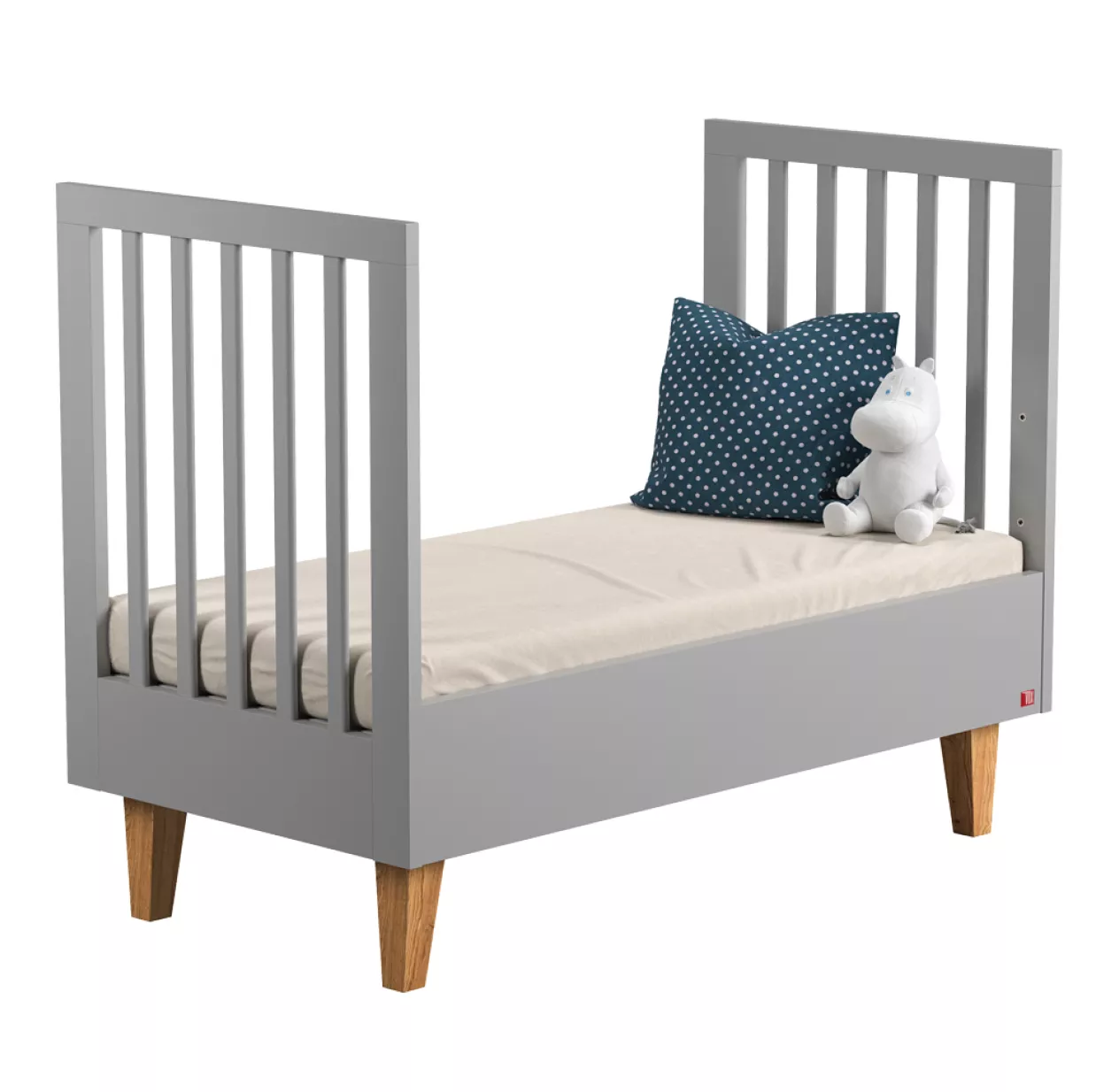 VOX Lit Bébé évolutif 70 X 140 Lounge - Gris Clair 4 VOX Lit Bébé évolutif 70 X 140 Lounge - Gris Clair – Image 2